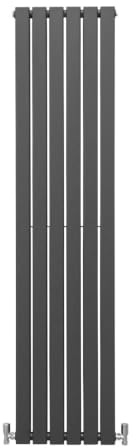 Radiador Panel Plano Lujoso 1800x420mm 180x42cm Gris Antracita Calefacción Calefactor Vertical Horizontal Montaje Pared Cocina Salón Baño Cepillo Limpieza Kit Reparación GRATIS Garantía 15 Años