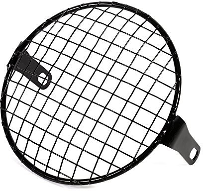 Motorcycle Headlight Protector, Filtro Aire Royal Enfield Himalayan, Metal Mesh Grill, 6.3 Retro Motorcycle Side Mount Headlight Lamp Protector Guard Cover For 16cm Cafe Racer Headlight Mask Cafe