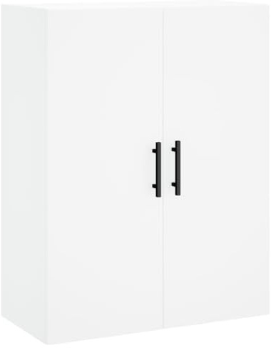 vidaXL Mobile a Parete Bianco 69,5x34x90 cm
