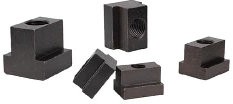 2 Stück M6 M8 M10 M12 M14 M16 DIN508 Schwarzoxid-Finish Güteklasse 8,8 Kohlenstoffstahl T-Nut-Mutter mit Gewinde durch Schlitz-T-Nut-Möbel(Size:M16 (2Pcs))