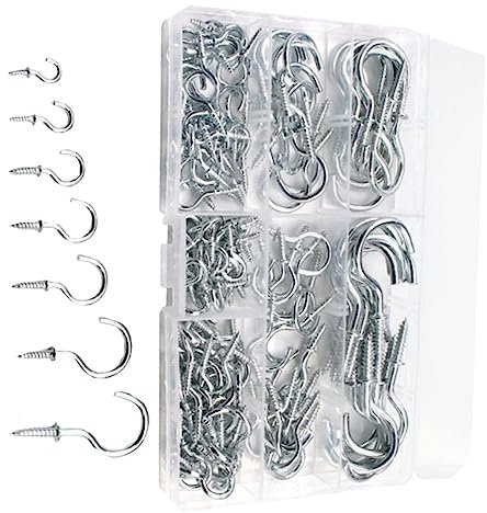BELLIFFY Cup Hook Question Mark Shape Hook Box for Kitchen Also Works As for Indoor Outdoor Wall Use