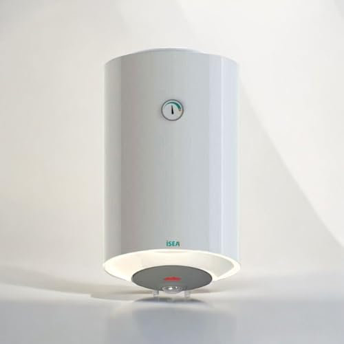 Briconess.com Scaldabagno Elettrico Verticale 50 Litri Boiler Scaldino Scaldacqua Isea