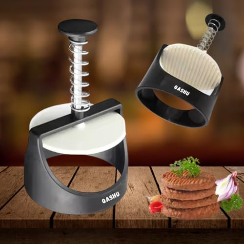 QASHU Burger Press Round Shape Smash Burger Press Patty Maker Press Burger Meat Maker Burger Mold Kitchen Gadgets