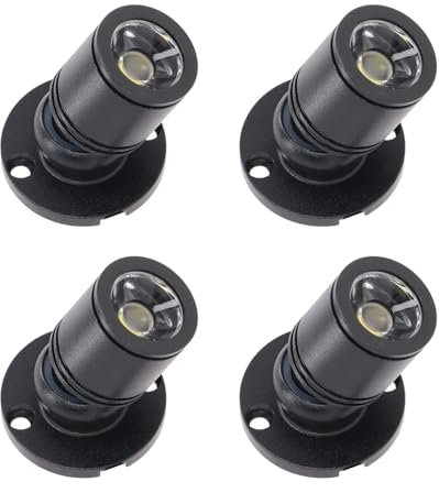 Ejoyous SPELLAGES SPELLES SPELLES LED, 4 Pièces Plafon D'aluminium Spotlight Plafond Places de Plafond USB RADIATEUR USB 5V APPRIS (lumière blanche)