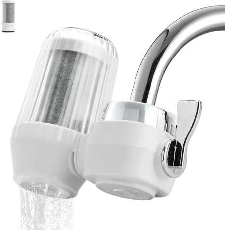 Wasserhahn Filter für Trinkwasser,Wasserfilter für Wasserhahn,reduziert Chlor,Sand und Gerüche, Dual-Mode Wasserhahnreiniger,Geeignet für Küche, Spüle,Home Badezimmer