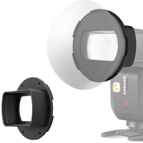 NEEWER Magnetic Adapter Ring for Square Flash, Silicone Mount Holder, Light Diffuser Attachment, Compatible with Godox V850III/860II NEEWER NW620 NW700 NW760 Z880 Z760 Square Head Flash, CRS14