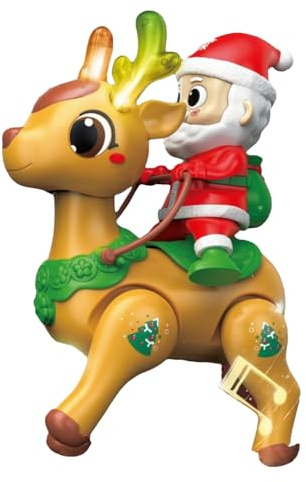 Toy de Santa Toy, Sensor de Movimiento, X1, Canto de Figura de bebé, muñeca de Aprendizaje Iluminado, Luces LED, para Aprender temprano para niños niños preescolares en casa al Aire Libre