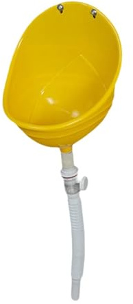 harayaa Urinal de Pared Orinal Urinario Infantil Orinal Vertical Entrenamiento Material PP Resistente Apto para Uso en Baños Campamentos Jardines Exteriores, Amarillo