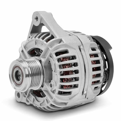 Frankberg Alternador compatible con Doblo 2001-2010 Siena Palio Alternator 1.2L 1.3L 65 Amp/14V 4-Groove Pulley CW Replace# 986048541