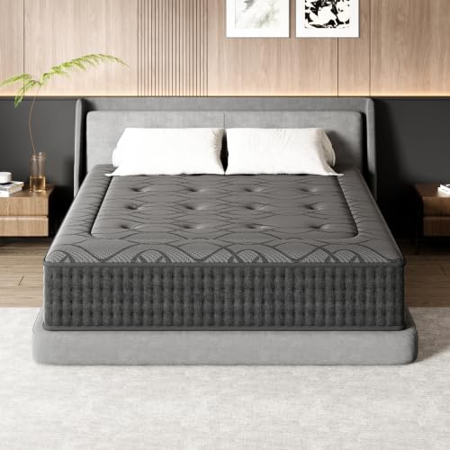DEWINNER Matratze 140x200 cm, Höhe 30 cm, Taschenfederkern & Memory Foam Matratze, Federkernmatratze, Mittelhart, 7-Zonen, Perfekte Unterstützung, Vakuumverpackt, Öko-Tex Zertifiziert