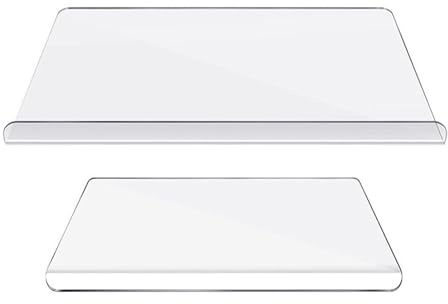 ZJchao Tabla de Cortar Transparente para Encimera, Tablas de Cortar para Cocina Tabla de Transparente para Encimera de de Silicona con de para para Corte Claro (450x350mm 3mm)