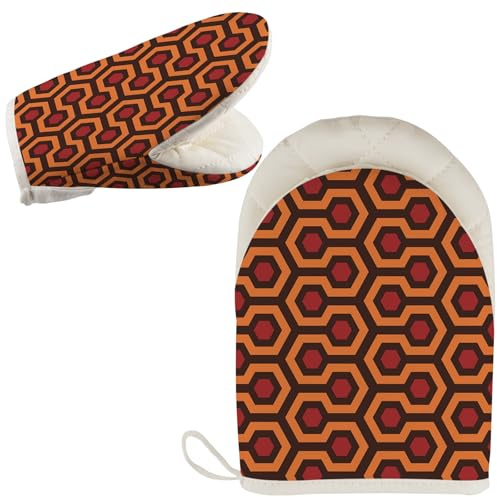 WCGXKO Horror Movie Gift Hotel Carpet Pattern Oven Glove Movie Lover Merchandise (Horror G UK)