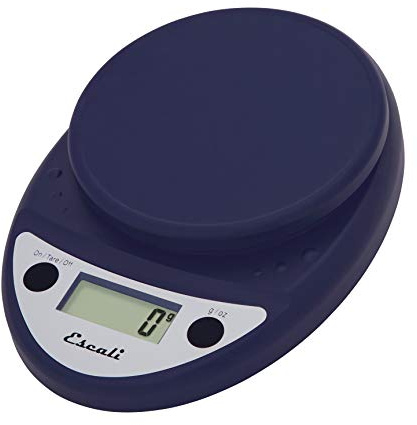 Escali Primo Digital Food Scale Multi-Functional Kitchen Scale and Baking Scale for Precise Weight Measuring and Portion Control, 8.5 x 6 x 1.5 inches, Royal Blue