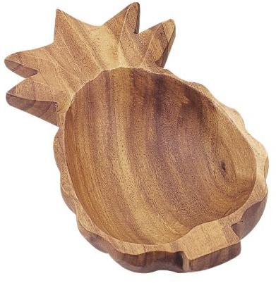 Pacific Merchants Acaciaware Pineapple Bowl, 10-Inch