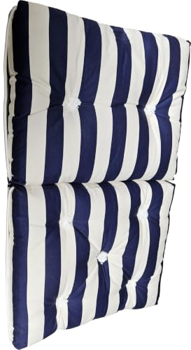 2 x Kapok Kissen doppelt blau/weiss - 2er Pack - 2 Stück