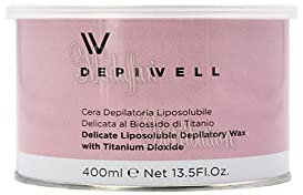 DEPIWELL LIPOSOLUBILE TITANIUM ROSA PROFESSIONAL VASO 400ml - Enthaarungswachs für Gesicht und Körper - Unisex - Wasserfrei - Haarentfernung - Frauen mit empfindlicher Haut
