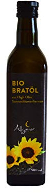 Allgäuer Ölmühle BIO Bratöl, 3er Pack (3 x 500 ml)