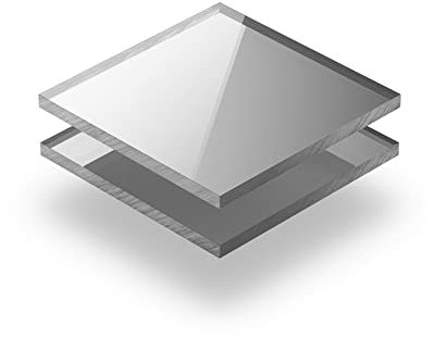 Acrylglasplatte Silber 5 mm - Rechteck in Abmessungen von 10x10 cm bis 100x230 cm. UV-beständig, hochwertiges PMMA, Schutzfolie an beiden Seiten, ohne scharfe Kanten.