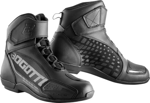 Bogotto GPX WR 2.0 wasserdichte Motorrad Schuhe, schwarz, 47