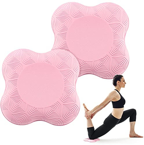 Fyihoxi 2 PCS Yoga Bolster Knieschoner, Umweltfreundlich Yoga Knie Pad, Rutschfest Yogakissen Knieschoner, für Minimiert und Unterstützt Knie Handgelenke und Ellbogen (20 * 20 * 1,5cm)