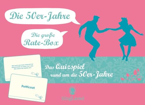 Das 50er-Jahre-Quiz. Das Quiz-Spiel für Senioren rund um die 50er Jahre. Spiele-Box mit 100 Karten. Spiel und Gedächtnistraining für Senioren. Geeignet bei Demenz.