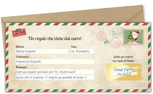 Milijou | Carta di Natale a sorpresa da grattare, Regalo viaggio sorpresa, Biglietto da grattare, Buono viaggio, Regalo viaggiatore, carta di imbarco, Idea regalo di Natale, gratta e vinci