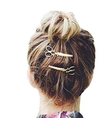 1Pc Silver Creative Hair Scissors, Hair Clip, Hairpin, Hairpin, Accessories for Women and Girls,Hair Styling Accessories,Hair Care