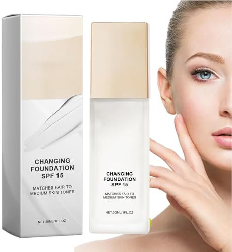 Farblich passende Grundierung, Farbwechselnde Grundierung | 30 ml Flüssig-Foundation mit vollständiger Deckkraft - Face Liquid Cover Concealer, Gesichtsprimer für Frauen und Mädchen