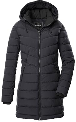 G.I.G.A. DX quiltad damparkas/funktionsparka i dunutseende med dragkedja huva GW 74 WMN QLTD PRK, mörk marinblå, 48, 43538-000
