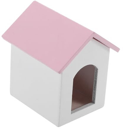 Vaguelly Mini Hausmodell Winzige Häuser Winzige Häuser Das Kleines Kleines Puppenmöbel Hundehütte Hundepuppe Holzhäuser Zum Bemalen Miniatur Zubehör Für Gefälschte