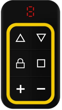 Giwnhvx Porta Garage Multifrequenza 8 Canali 270-868 MHz Copia Identificazione Automatica Frequenza Giallo
