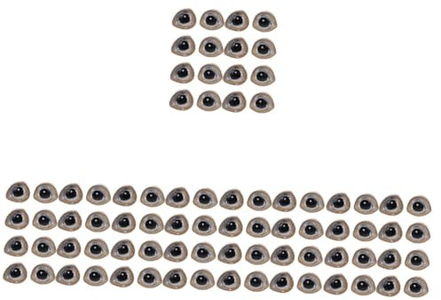 DIYEAH 5 Sätze Plüschtier Zubehör Wimpern Cartoon Augen Karte Passende Puppe Graue Dreiecksaugen 2Er Pack Puppenaugen Zum Basteln Bastelaugen Set Krabbelkrabbe 20 Stücke * 5