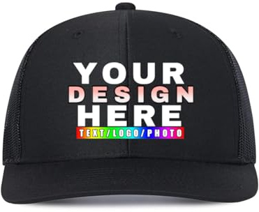 DQHXTK personalisiert Cap personalisierte Baseballkappe mit Foto/Logo/Text Cap selbst gestalten Trucker-Caps für Männer & Frauen in großen Mengen