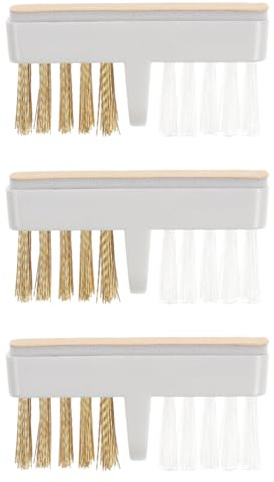 VALICLUD 3 Pièces Brosses En Fil De Cuivre Pour Nettoyage Profond Forets À Ongles Outils Nail Art Manucure Pinceaux Pour Polissage Entretien Poussière