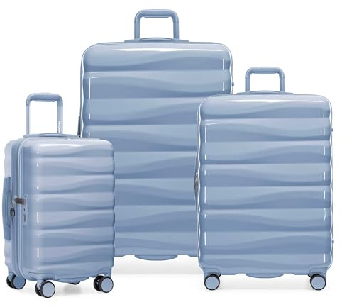 Traveler's Choice Edinburgh II Hardside Spinner Gepäck mit TSA-Schloss, Blau, 21 Carry-on, Traveler's Choice Edinburgh II Hartschalen-Trolley mit TSA-Schloss