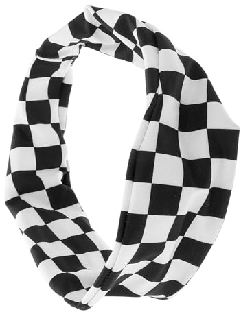 PRETYZOOM Unisex Sportstirnband Damen Dehnbar Atmungsaktiv Schweißabsorbierend Elastisches Stirnband für Yoga Laufen Fitness Training Schwarz