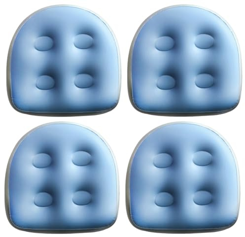 Nuiorfty 4Pcs Booster Seat, 18.5x14.6x5.9 Inch PVC Non-Slip Comfort Inflatable Hot Tub Seats, Waterproof Inflatable Booster for Pool, Home, Spa