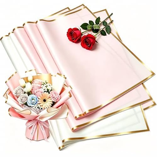 NETFLO 40 Blatt Blumenpapier wasserfestes Blumen papier 58 x 58 cm