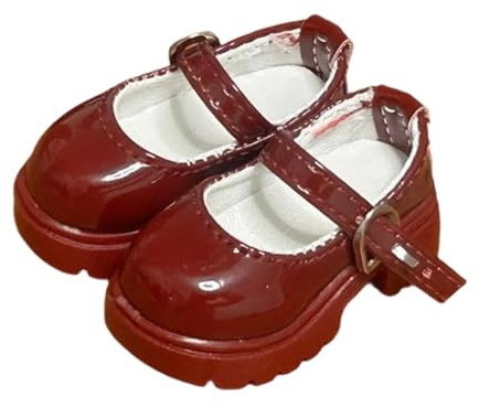 ZYIHNIRB 1:4 Puppenschuhe für Damen – Klobig, Niedlich, Mini, Trendig – Mode Miniaturmodell – Fotorequisite, Rot