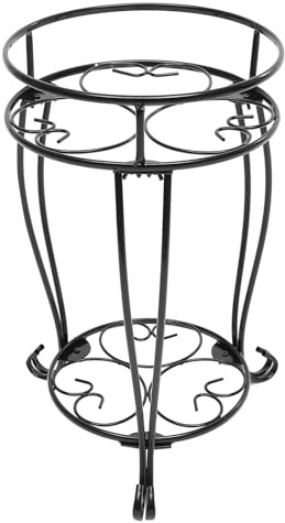 Outanaya Supporto per Piante in Ferro Battuto Portavasi Alto da Interno ed Esterno per Balcone e Patio, Portafiori Stabile e Decorativo per Soggiorno e Terrazza