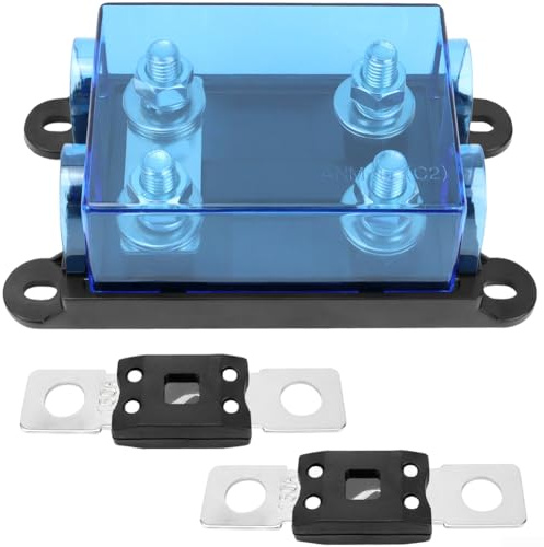Portafusibles ANM de doble terminal de 32 V para caja de fusibles Mega ANM, adecuado para integración en sistemas de alimentación de vehículos OEM y posventa (150 A)