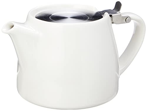 Tea People - Forlife FST-400-WHT Tetera Stump 400 ml, color blanco, cerámica
