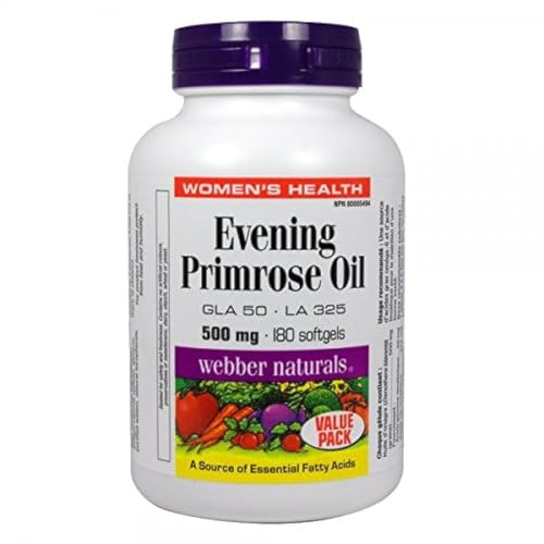 Webber Naturalsﾮ Evening Primrose Oil 500mg 180 softgels