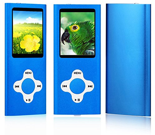 ES Traders® MP3 Player – MP3 Players with 8GB Memory, FM Radio, Voice Recorder & Rechargeable – 4th Generation Portable Music Player for Kids and Travellers – Includes Earphones & USB Cable