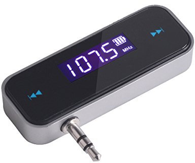 Mini Drahtlos FM Transmitter Sender UKW Handy Wireless Auto AUX-Adapter mit Integriertem Aux Port Auto Radio Audio Transmitter Empfänger Handy Autoradio Transmitter