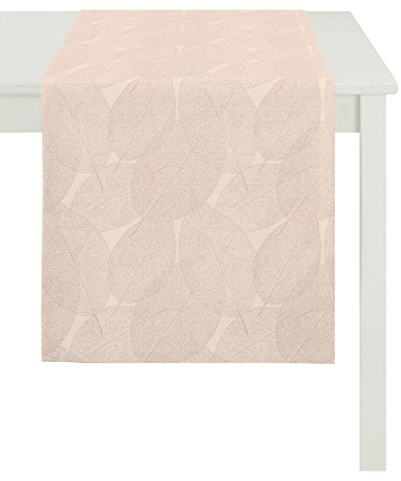 APELT 3002 48X140 60 Tischläufer, Polyester, Kupfer/Creme