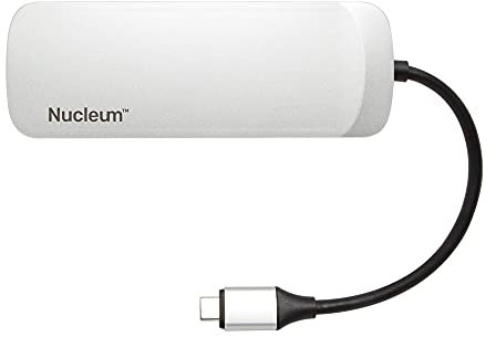 Kingston C-HUBC1-SR-EN Nucleum USB C Hub, Type-C Adapter Connect USB 3.0, HDMI, SD/MicroSD , Silver