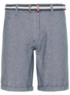 Indicode Mews herr chino shorts Bermuda korta byxor med bälte Regular Fit