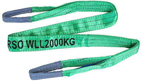 Pro-Lift-Werkzeuge 2 t Hebeband Länge 2m mit 2 Schlaufen 2- lagig Hebegurt Rundschlinge Hebeschlinge Baumgurt Bergegurt Abschleppseil Schlupf