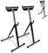 SWANEW Lot de 2 tréteaux à roulettes pliables - Hauteur réglable de 68 à 108 cm - Charge maximale : 90 kg - Support à roulettes - Réglage en continu